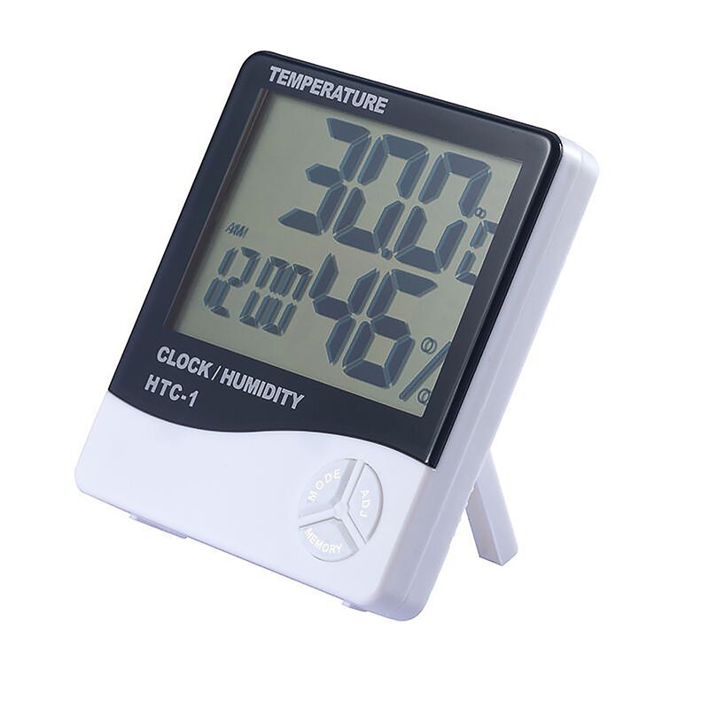 Termometer Digital Higrometer Dalam Ruangan Stasiun Cuaca untuk Rumah Ruangan Mini Termometer Monitor Suhu Kelembaban