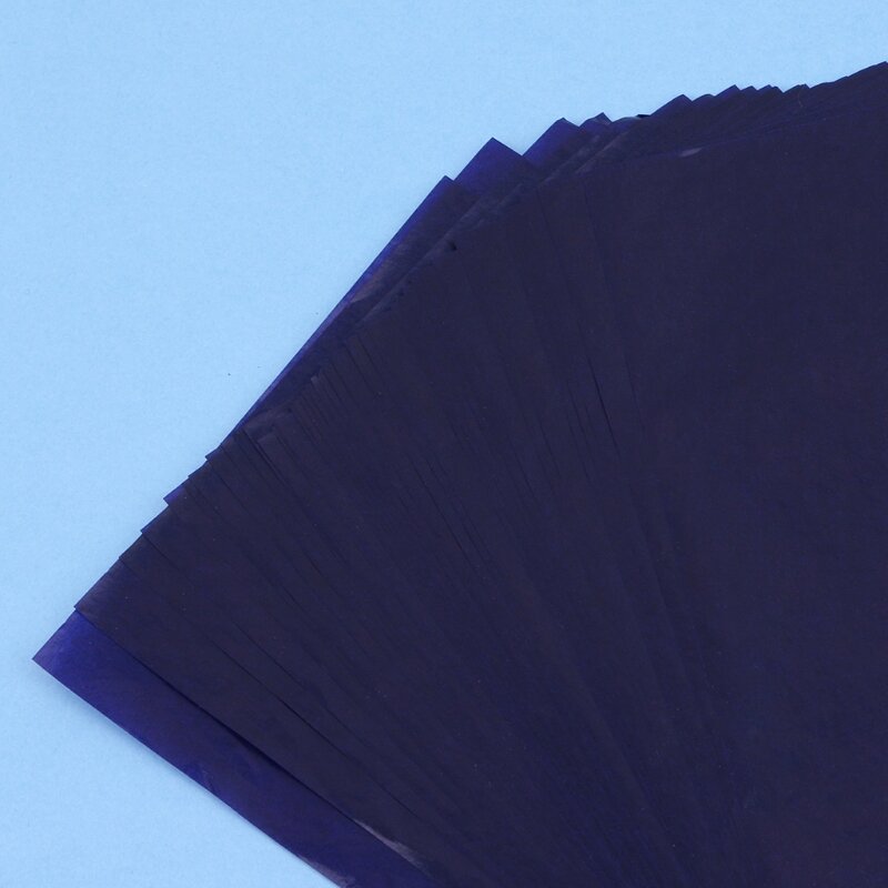 Fournitures de papeterie de papier de transfert de pochoir de copieur de carbone de 50 feuilles Double face