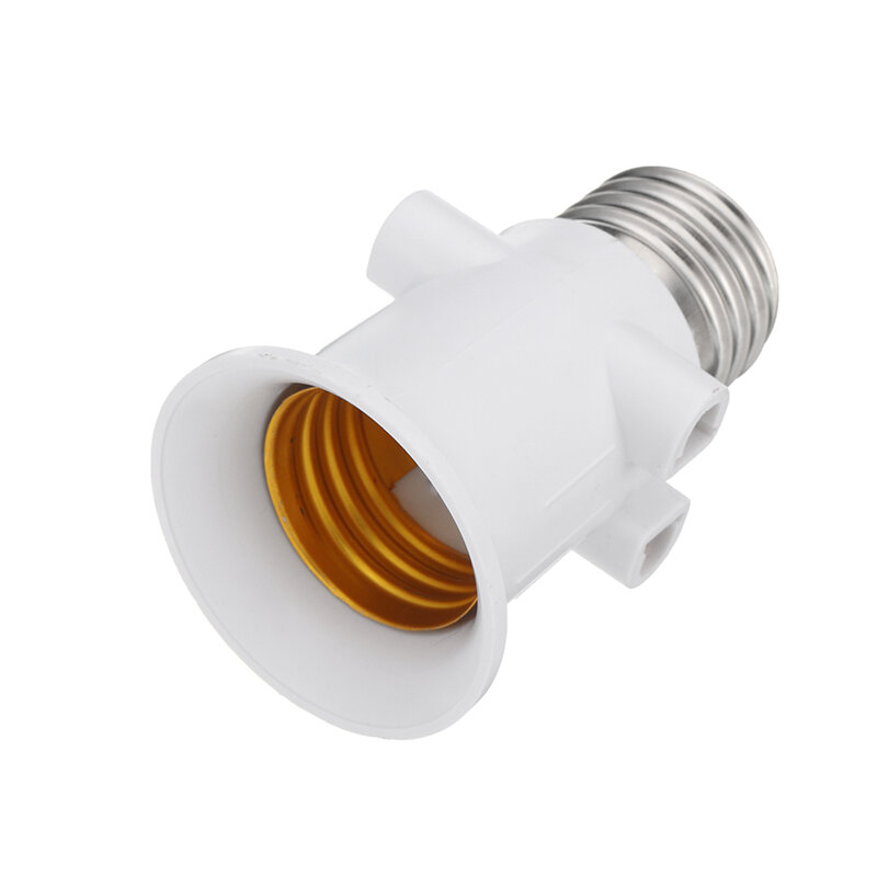 AC100-240V 4A E27 ABS EU Đầu Cắm Phụ Kiện Bóng Đèn LED Adapter Đui Đèn Căn Cứ Vít Đèn Ổ Cắm Chuyển Đổi Cho Đèn