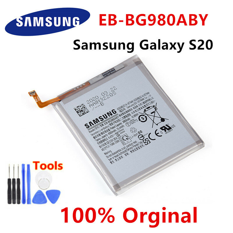 SAMSUNG-EB-BG988ABY original de EB-BG980ABY para Samsung Galaxy S20, S20 Plus, S20 +, S20 Ultra