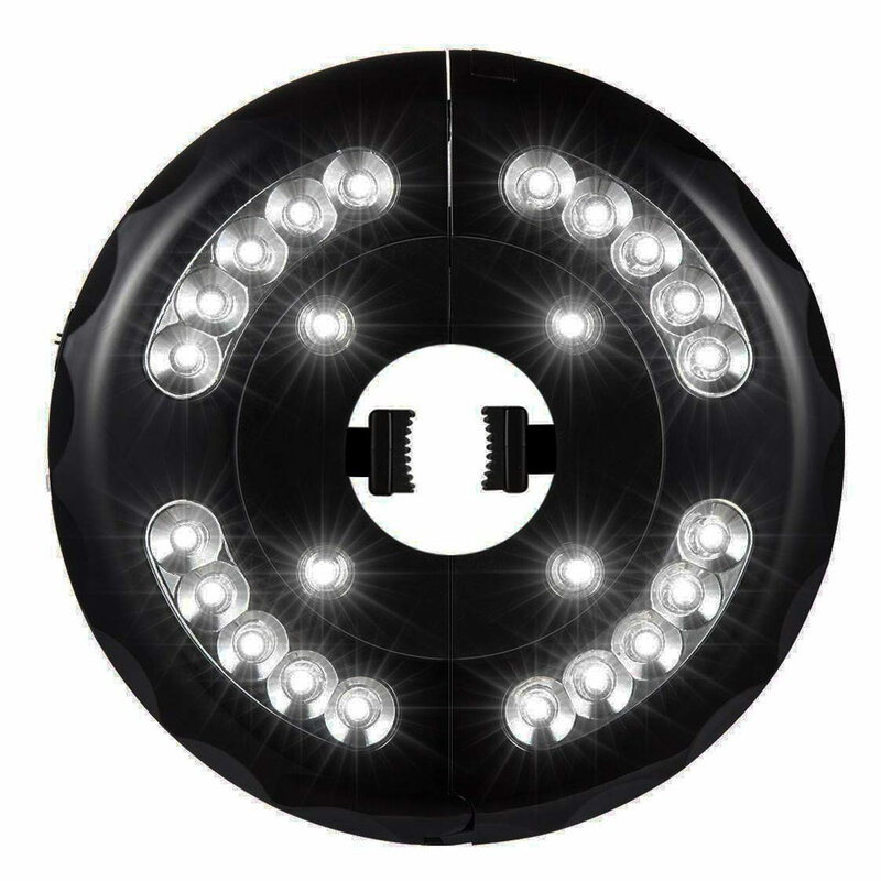 Poste de sombrilla para Patio, luces con 3 modos de iluminación, inalámbrico, 24 LED, para jardín y Patio trasero, MD7