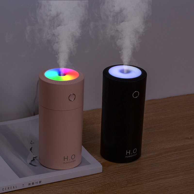 310ml Aurora USB Luftbefeuchter Für Home Ultraschall Auto Nebel Maker Mit Festzelt Nacht Lampen Mini Büro Desktop Luft luftreiniger