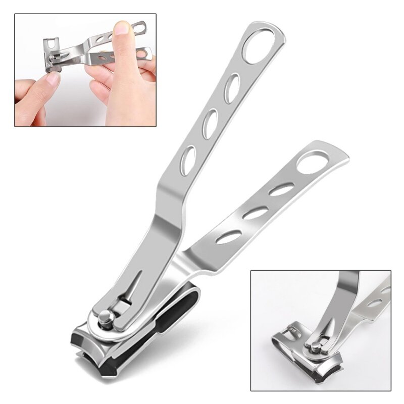 Nail Clippers Stainless Steel Manicure Fingernail Cutter Thick Hard Ingrown Manicure Pedicure Tool
