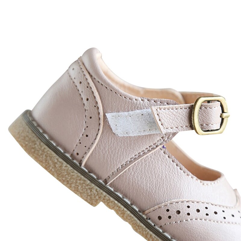 Zapatos de princesa antideslizantes para bebés y niñas, calzado informal de PU que combina con todo, fondo suave