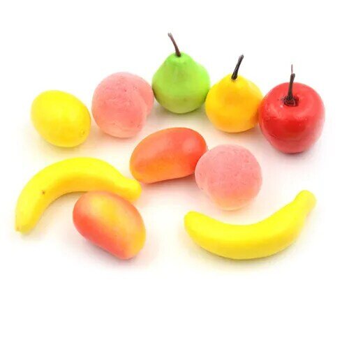 10 шт./Лот, новые пластиковые игрушки для фруктов и овощей
