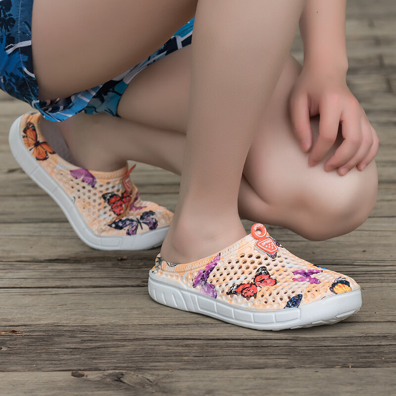 2019 das mulheres casual tamancos respirável sandálias de praia valentim chinelos verão deslizamento em chinelos femininos sapatos de flip flops para casa
