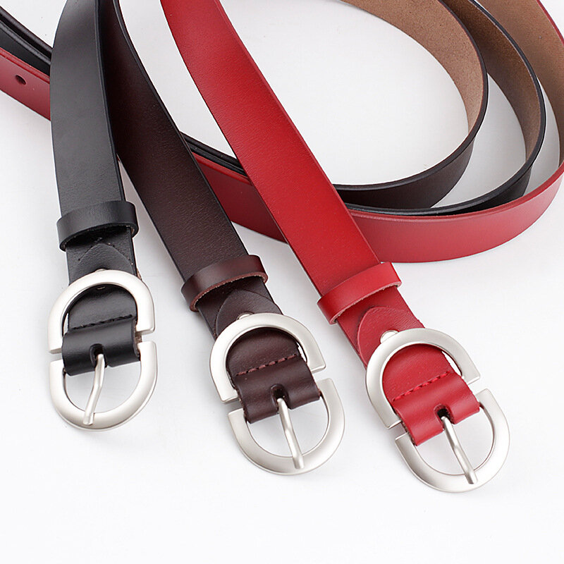 JIFANPAUL – ceintures en cuir véritable pour femmes, avec boucle ardillon, fantaisie, Vintage, pour Jeans, de styliste