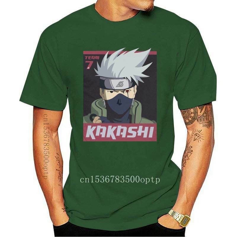 Camisetas clásicas Kakashi Hatake para hombre, camisas únicas de manga corta con cuello redondo, ropa barata, novedad de 2021