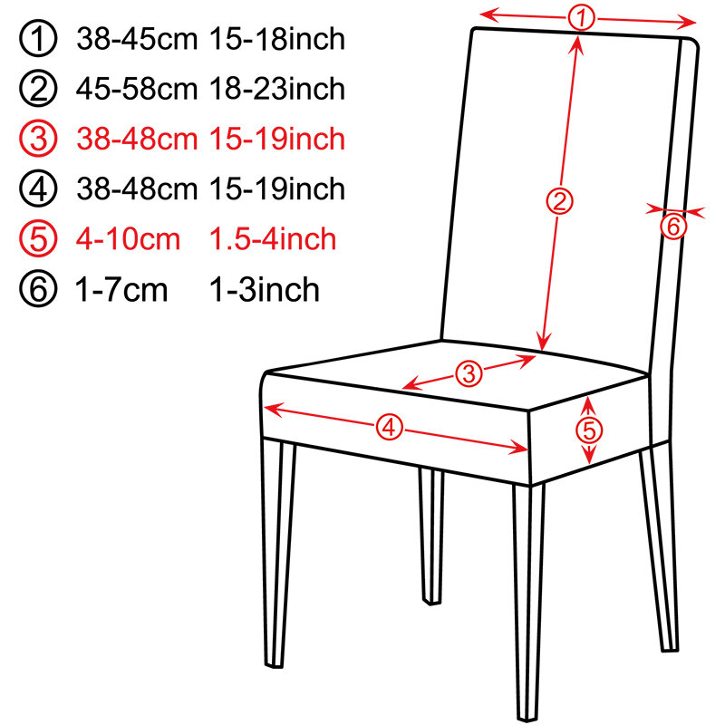 Chair Cover Printed Stretch Anti-dirty Elastic Seat Cover used For Wedding Party Home Kitchen Dining Room dining chair