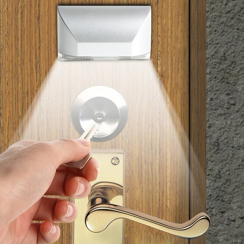 Home Smart Door Lock Light Led Infrared Human Body Induction Unlock Light Night Light LED Intelligent Practical Key Induction
