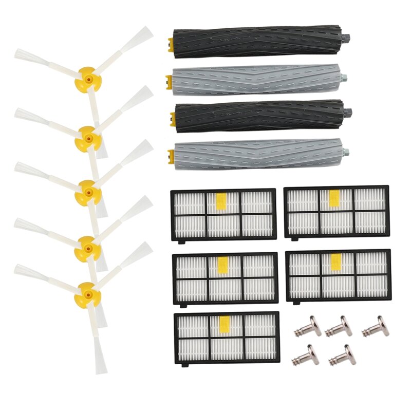 Brushes and filters Replacement kit for Irobot Roomba 800/900 Series 800 860 870 880 900 980 Spare parts Accessories for vacuum