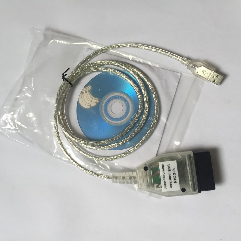 Dla BMW INPA K + CAN z chipem FT232RL INPA K DCAN interfejs USB kabel diagnostyczny OBD2 k + dcan dla BMW od 1998 do 2008