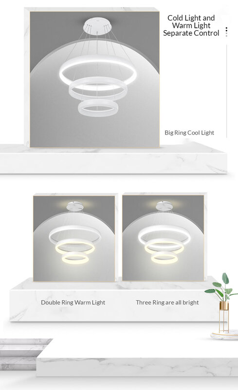 Panasonic-lámpara colgante Led circular, luz moderna para restaurante, dormitorio, sala de estar, cocina, línea larga, creativa