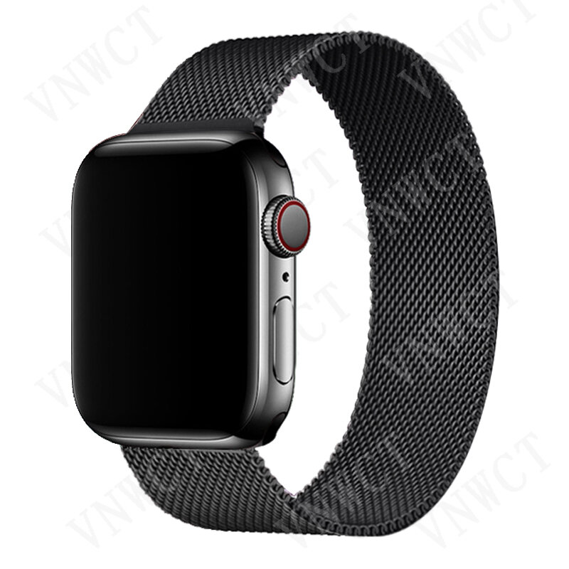 Magnetische Lus Band Voor Apple Horloge Band 44Mm 40Mm 45Mm 41Mm 42Mm 38Mm Roestvrij staal Correa Armband Iwatch Serie 3 4 5 6 Se 7