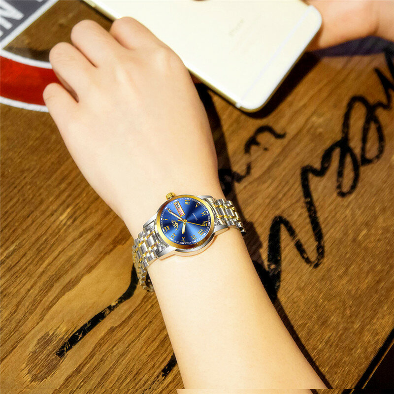 2021 lige女性の腕時計ローズゴールドトップブランドの高級時計女性クォーツ防水女性の腕時計レディースガールズ腕時計時計