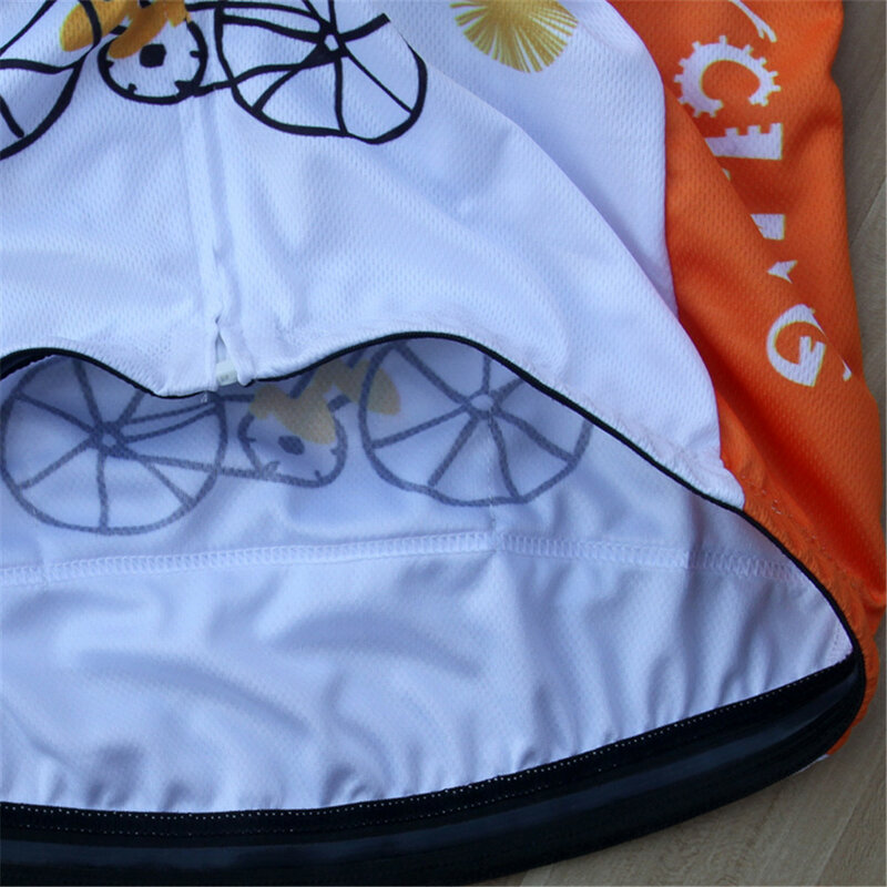 Mulher camisa de ciclismo dos desenhos animados verão manga curta bicicleta camisa wear sublimado impressão maillot ciclismo whosales roupas