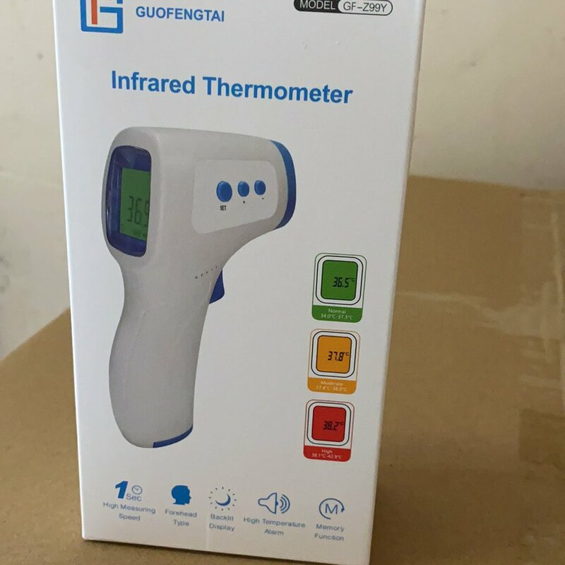 Strumento di temperatura frontale elettronico a infrarossi senza contatto per pulsossimetro digitale per dito di allarme per Monitor di temperatura digitale per bambini