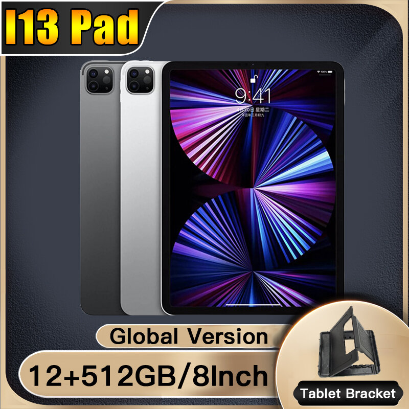 Tablet 5G Versi Global 8 Inci 12 + 512 GB Tablet 10 Core Android 10.0 Tablet Panggilan Ganda Google Play Tipe C