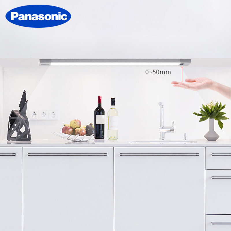 PanasonicมือกวาดLEDภายใต้ตู้ครัวห้องนอนตู้เสื้อผ้าตู้เสื้อผ้าไฟอินฟราเรดเซ็นเซอร์โคมไฟ