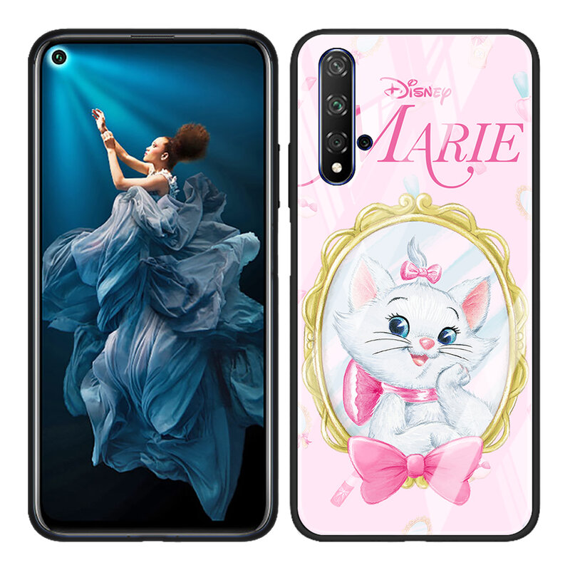 Disney – coque de téléphone en verre trempé, pour Honor 30 20 10 9X Pro Plus Lite 8X Huawei Y8P Y6P Y5P Y9 Y7 Y6 2019