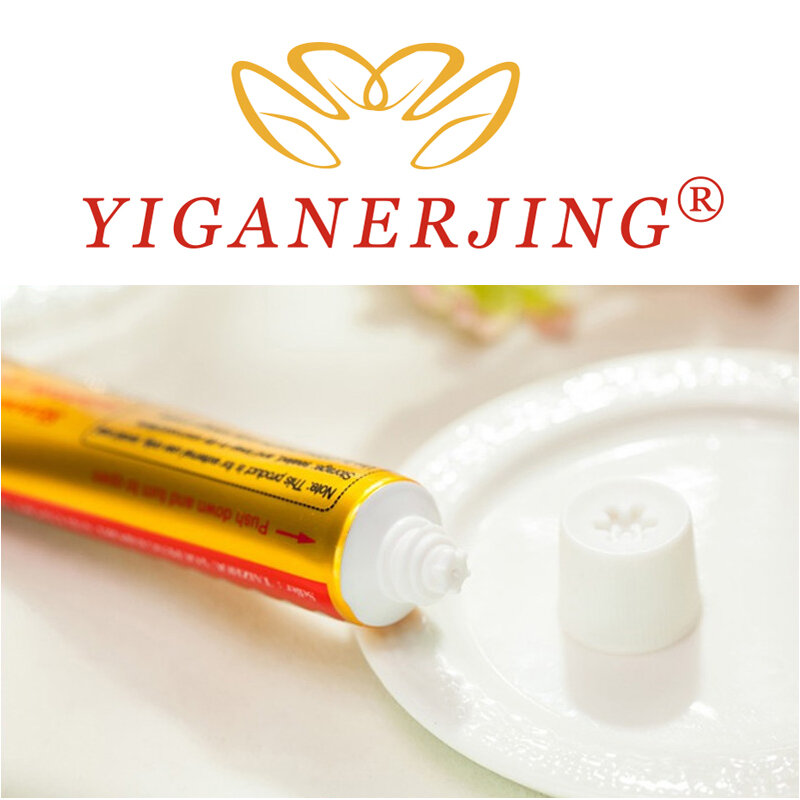 YIGANERJING-Crema para Psoriasis de la piel, pomada para Eczema, 1,5 piezas, 15G, con caja de venta al por menor