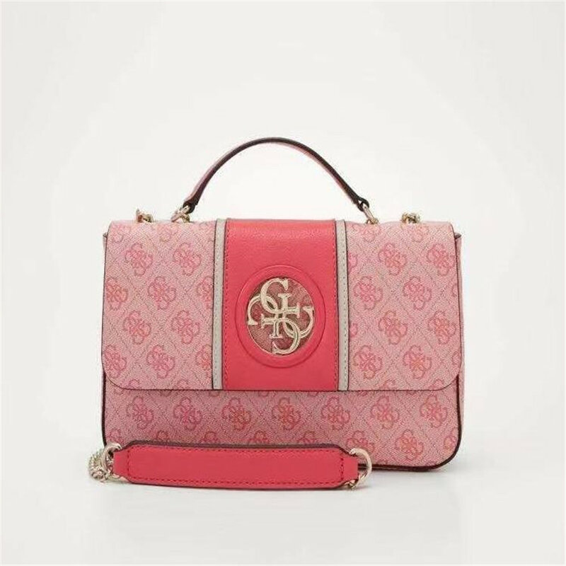 Классическая модная роскошная женская сумка в американском и Европейском стиле, сетчатая красная сумка на одно плечо из искусственной кожи...