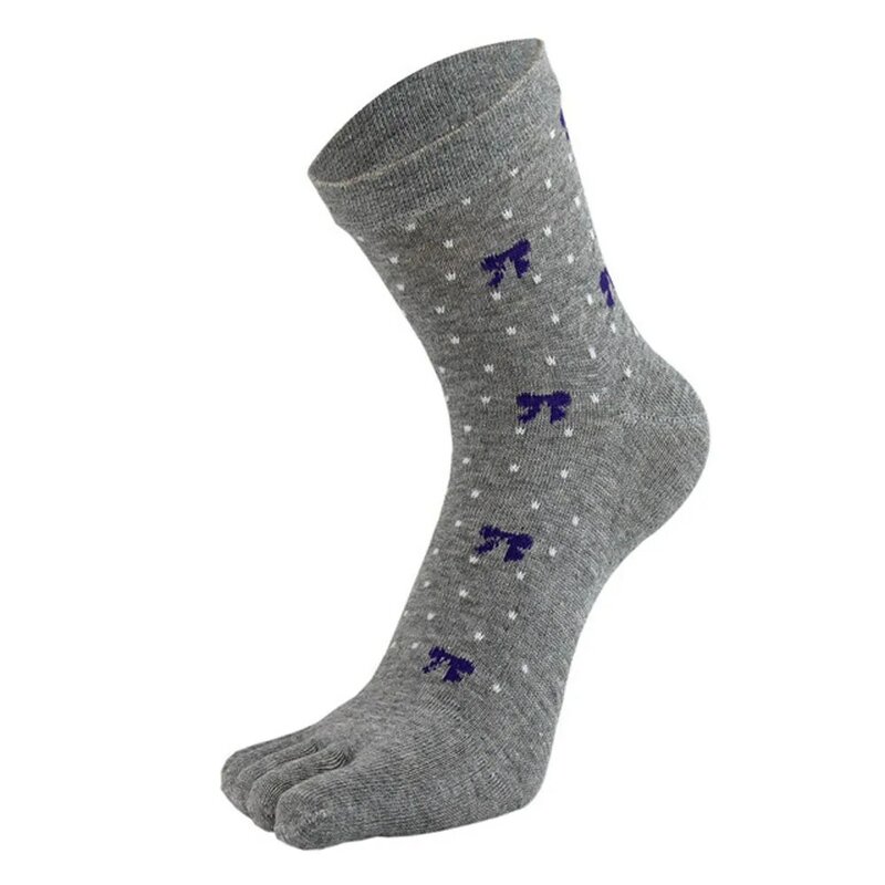 Toe Socks Women Girl Five Finger Socks For Woman Combed Cotton Bowknot Socks With Toes Novelty Breathable Short Socks Brand