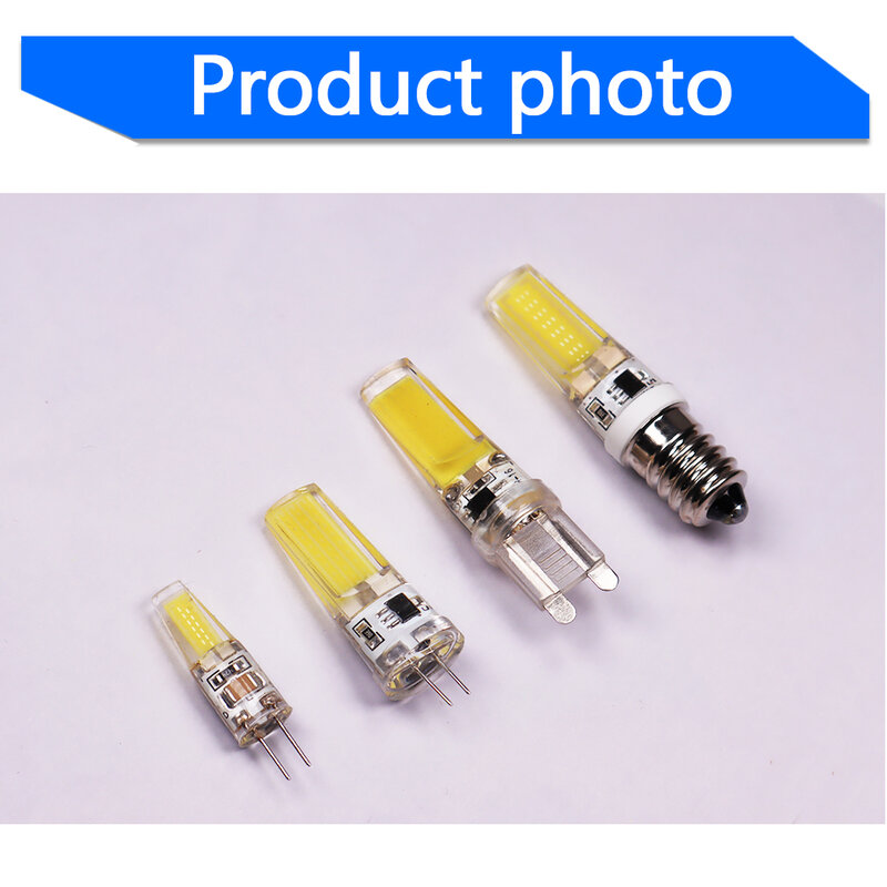 COB Dimmable g4 led bulb g9 led light bulb e14 Lamp bulb AC/DC 12V 220V 3W 5W 6W LED G4 G9 Lamp replace Halogen Lampada 1pc/5pcs