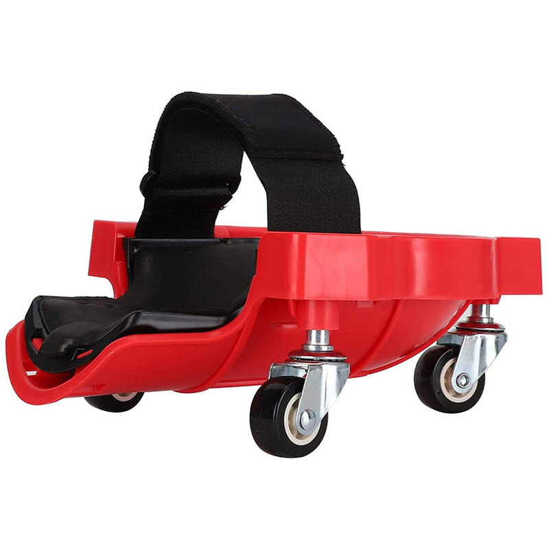 Almohadilla de protección de rodilla rodante con rueda integrada, plataforma acolchada de espuma, almohadilla Universal para arrodillarse, 2 uds.