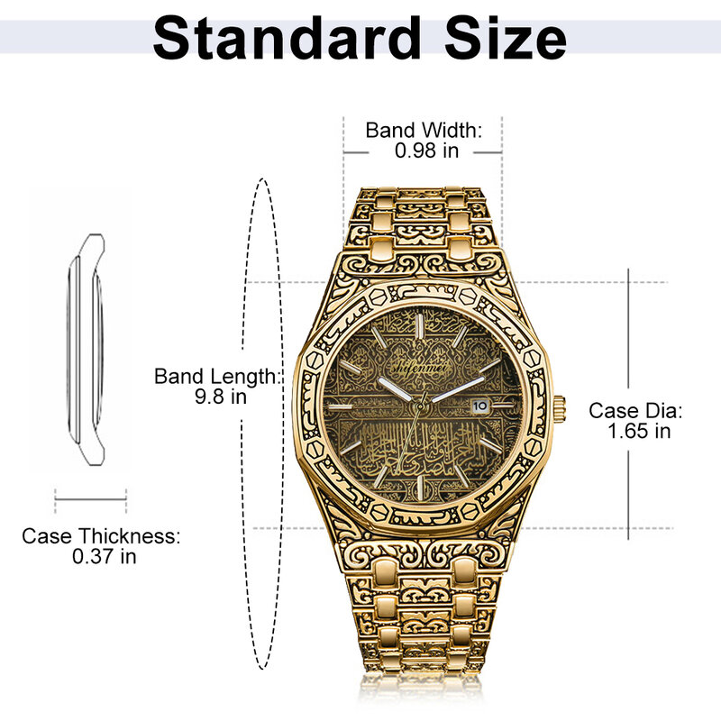 Shifenmeiメンズ腕時計ブランドの高級ステンレス鋼クォーツ腕時計防水ファッション時計男性レロジオmasculino