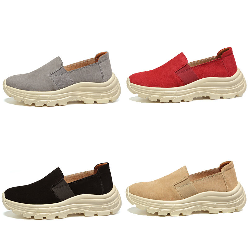 Sts Vrouwen Casual Flats Dames Schoenen Mode Slijtvaste Comfortabele Schoen Outdoor Wandelen Sneakers Slip Op Platform Schoenen