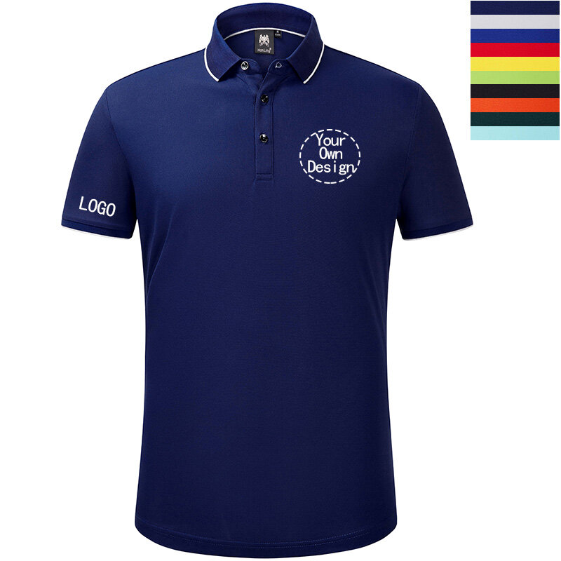 Personalisierte polohemd Custom Business Stickerei overalls mann der sommer für arbeit DIY ihre eigenen Kurzarm polo kragen shirts