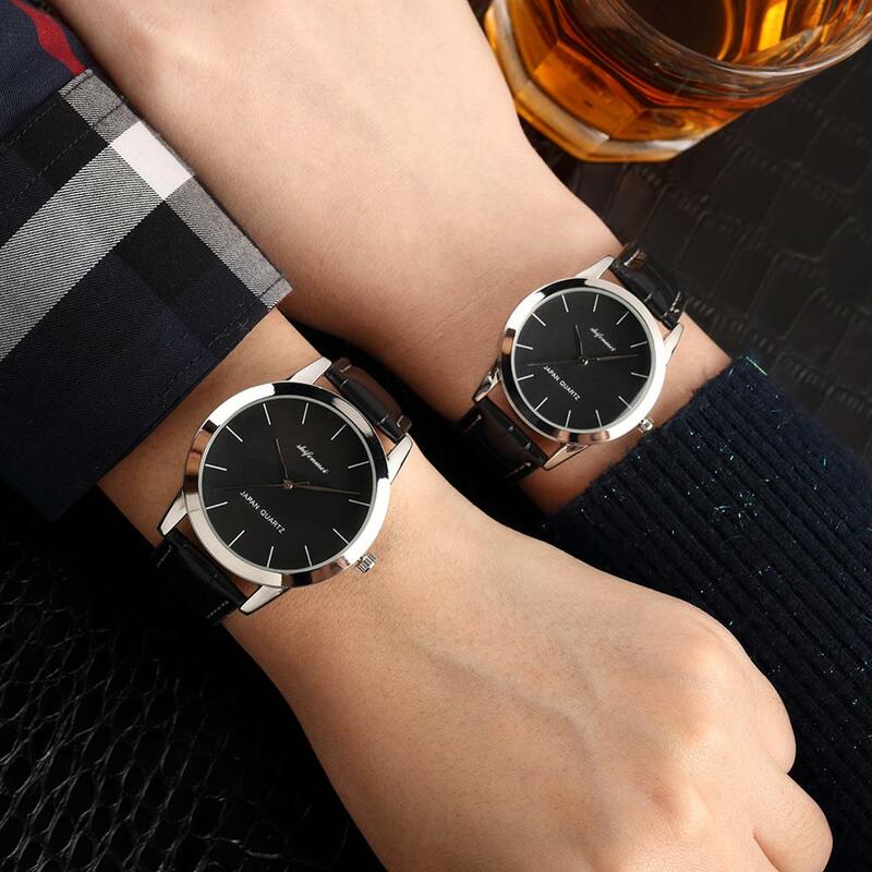 Shifenmei Fashion Couple Quartz Watch Leather Waterproof Business Casual lovers Men Women Wristwatch Pair Watches for Couples
