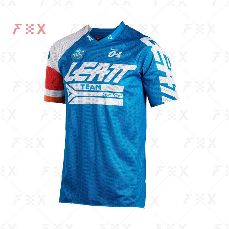 Camiseta de motociclismo de montaña, camisa locomotora para bicicleta de montaña, todoterreno, DH, MX, LEATT