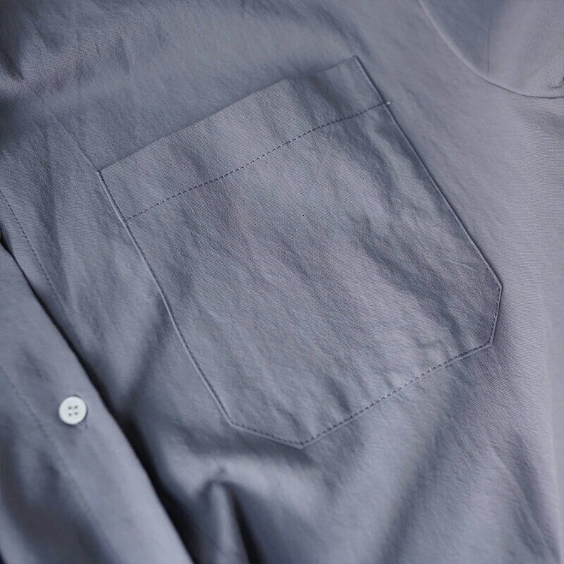 Lizkova-Blusa informal de algodón con manga larga para 100%, camisa holgada estilo japonés para mujer, con solapa, color blanco, 2021, 8887