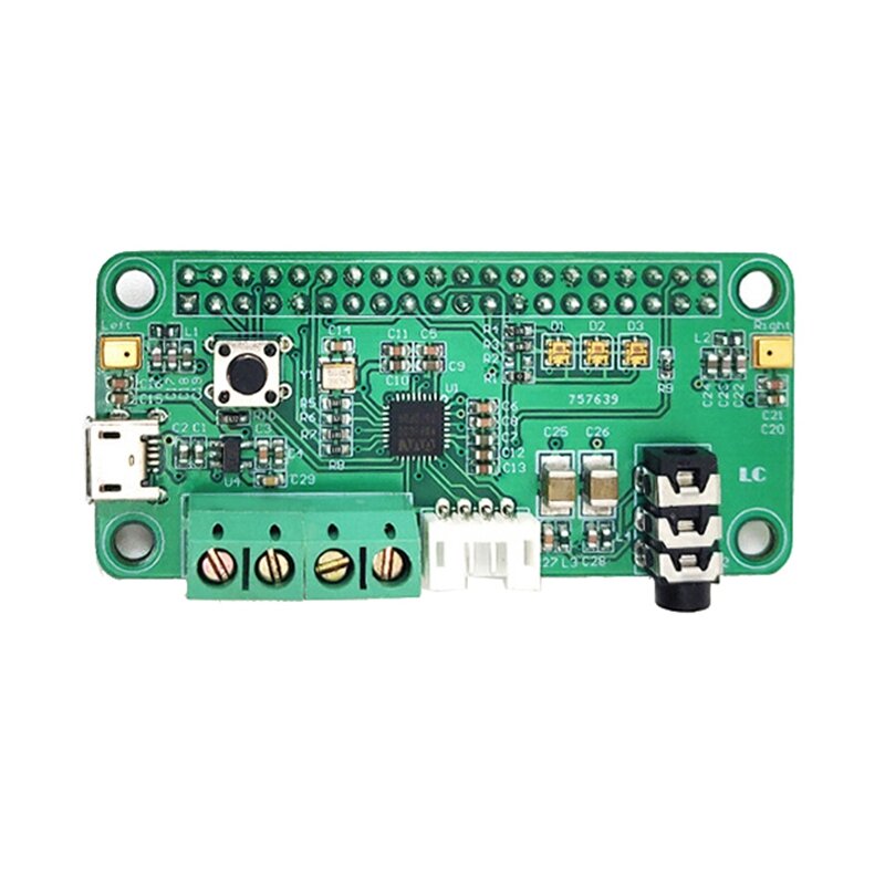 WM8960 Hi-Fi Sound Card HAT for Raspberry Pi Stereo CODEC Play/Record I2S Port Dual Micphone Voice Recognition Board
