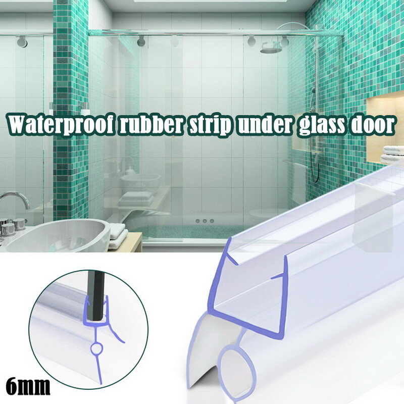 2 Buah Strip Cincin Segel 4-6Mm Ketebalan Kaca untuk Pintu Layar Kamar Mandi Shower