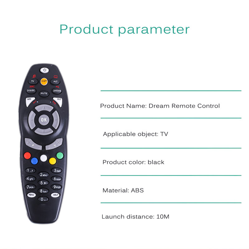 Mando a distancia inteligente Universal para TV, Control remoto con señal fuerte de 10M/393 pulgadas, sin batería