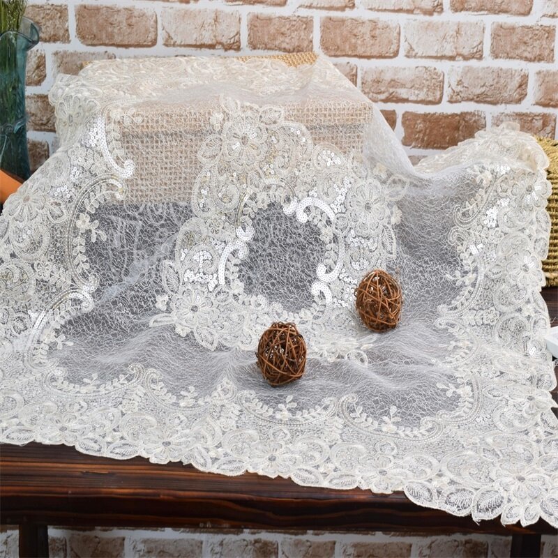 Paillette Tablecloth Table Runner Tea Tray Bedside Cupboard Microwave Oven Multipurpose Cover A Piece Of Cloth Covering Cloth