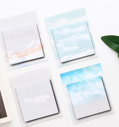 Sky Cloud Sticky Note Memo Pad (1Pack)