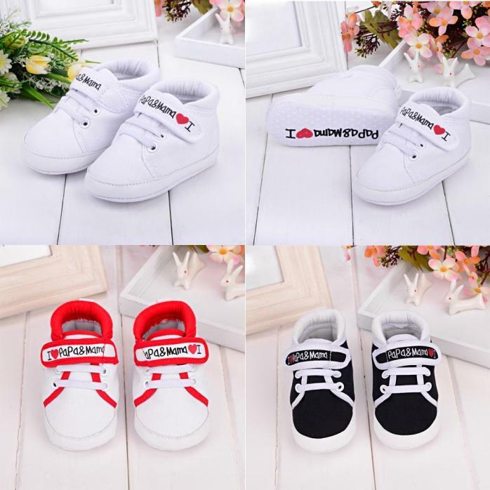 Zapatos de lona de suela blanda para bebé, chico y Niña