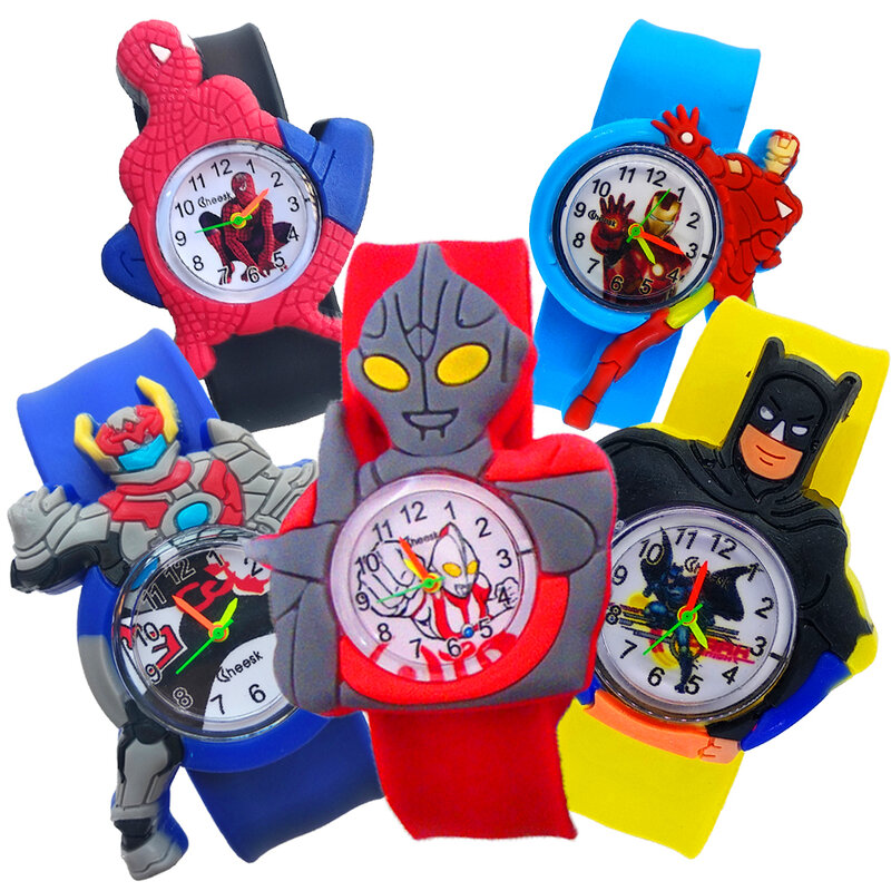 7 tipos de personagens dos desenhos animados novas crianças relógio de pulso estudantes crianças menino relógio criativo dos desenhos animados crianças relógios montre enfant