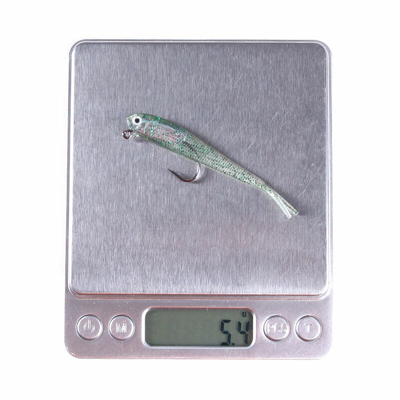 5 pz 7.5cm 5g richiamo morbido Wobblers esca artificiale Silicone richiamo di pesca branzino carpa pesca piombo cucchiaio Jig esche affrontare