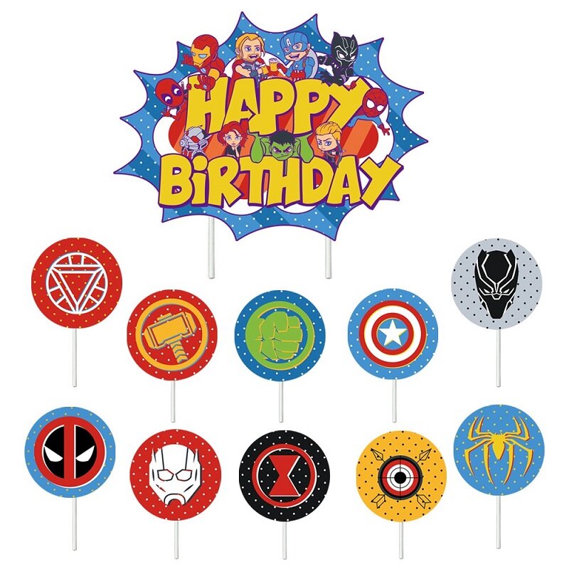 Super Hero Marvel Balloon Banner Set Spiderman Birthday Party Balloons Kids Birthday Party Decoration Toys For Children's Gifts