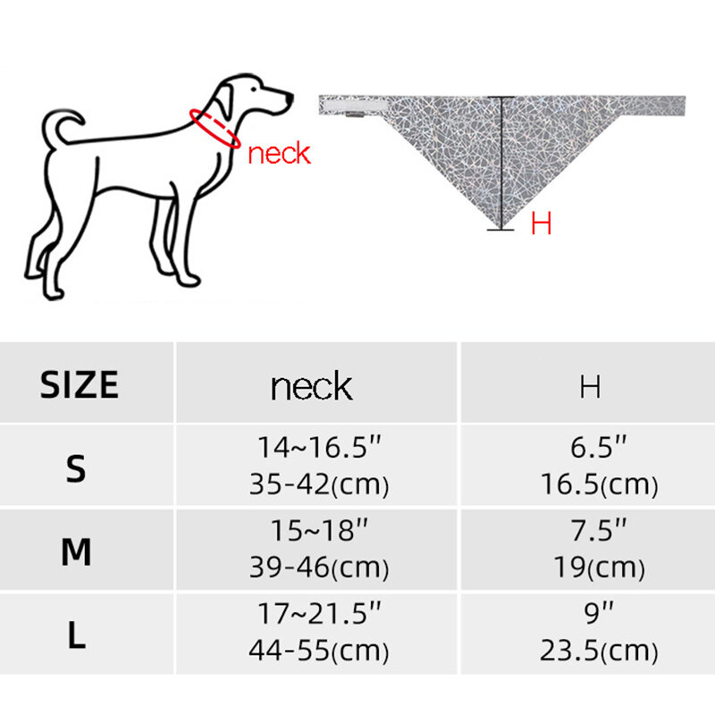 Lenço reflexivo do cão da visibilidade alta do animal de estimação do lenço