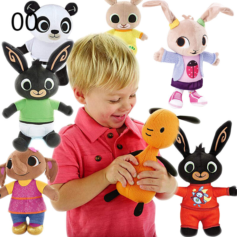 Bing coelho de pelúcia crianças brinquedo recheado sula elefante hoppity panda coco peluche boneca de pelúcia brinquedos presentes de aniversário para crianças