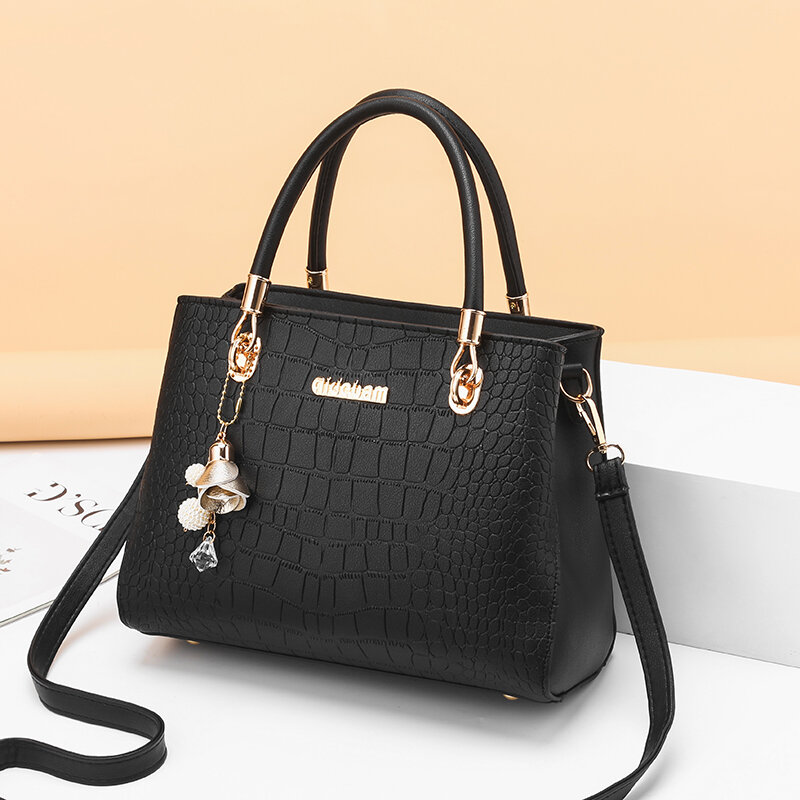 Nieuwe Elegante Schoudertas Vrouwen Designer Luxe Handtassen Vrouwen Hoge Capaciteit Zakken Bloemen Zoete Messenger Crossbody Handtas