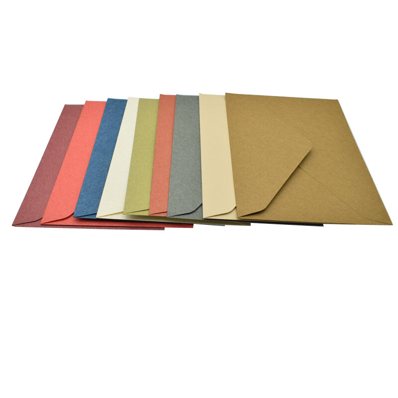 Enveloppes en papier vierges rétro colorées, 16.2x11.4cm, 20 pièces