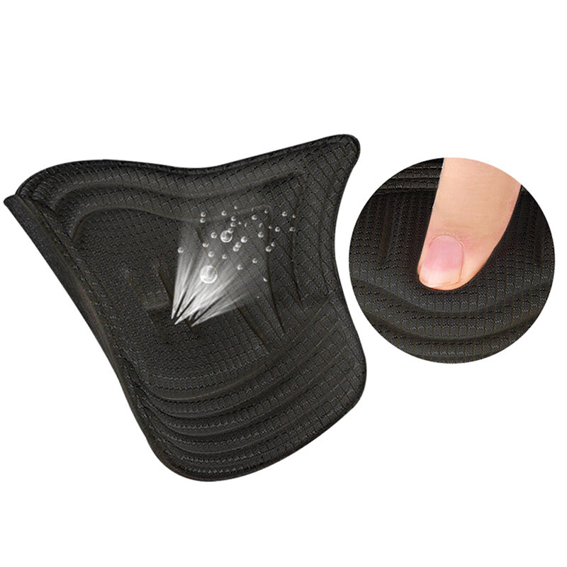 Adesivo anti-queda para calcanhar, palmilha anti-queda esportiva, almofada para os pés, 2 peças