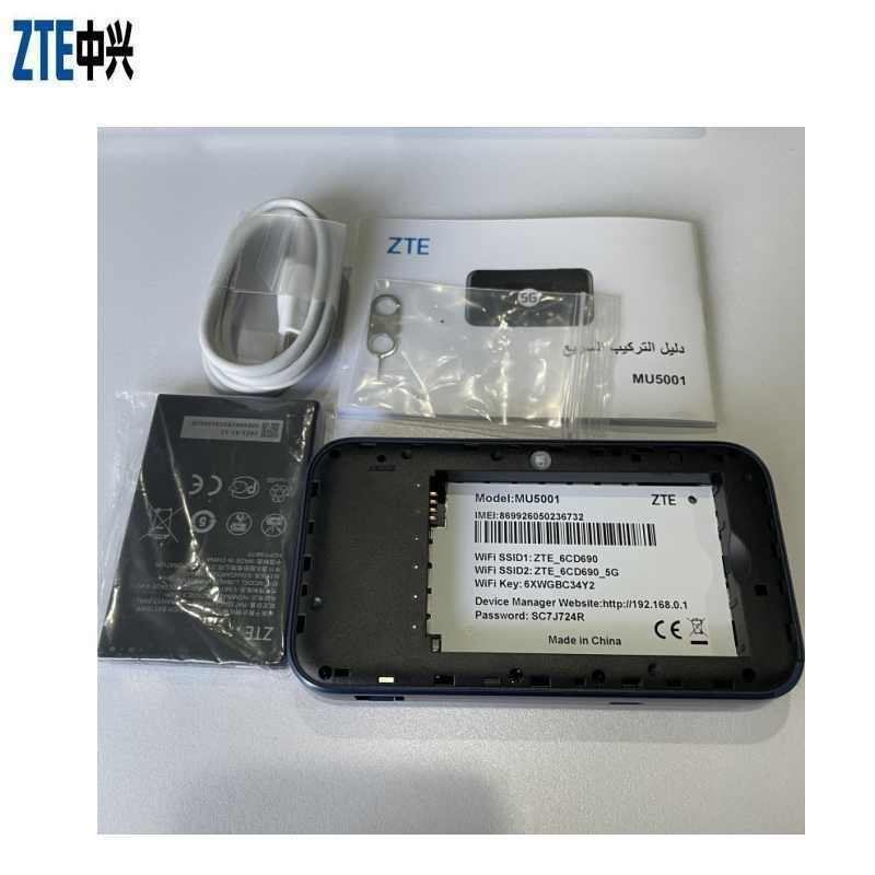 Nova zte mu5001u 5g roteador com o cartão sim hotspot móvel 5g redes gigabit velocidade mu5001 2.4 Polegada tela de toque 4500mah bateria
